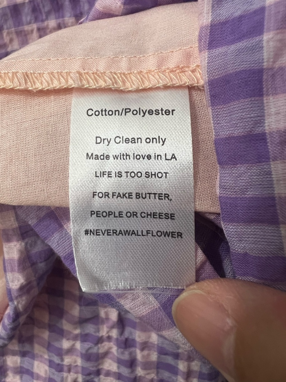 Never a Wallflower One Shoulder Gingham Midi Dress M Retro Preppy Coastal Chic - Picture 7 of 8